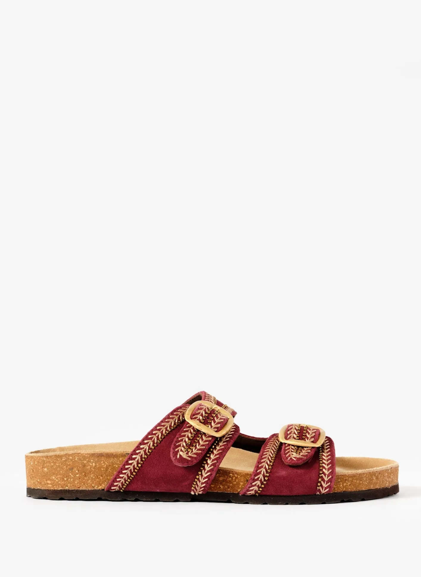 Discount Ava Suede Beaded Sandals Sandals