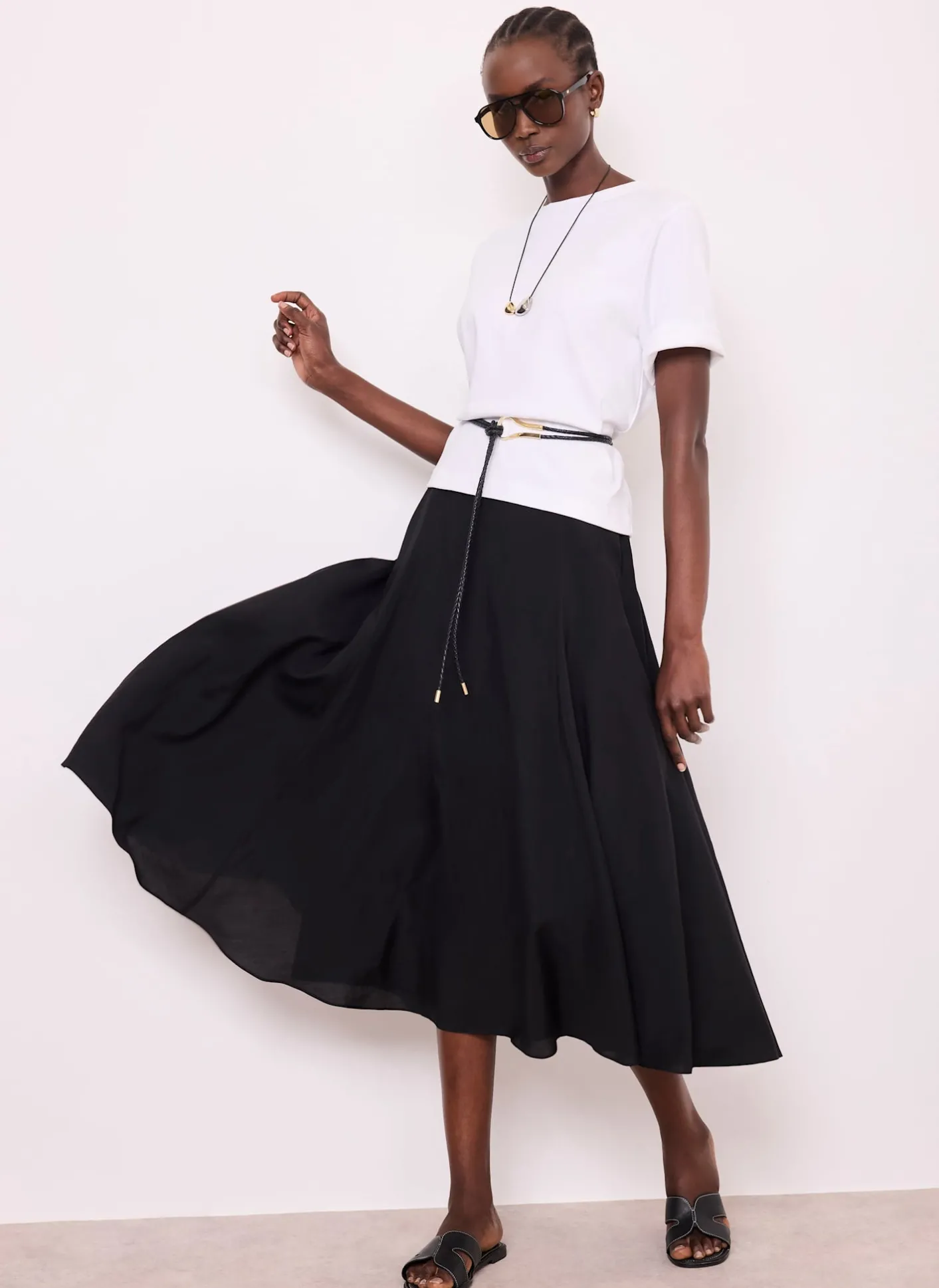Clearance A Line Midi Skirt Midi Skirts|Skirts