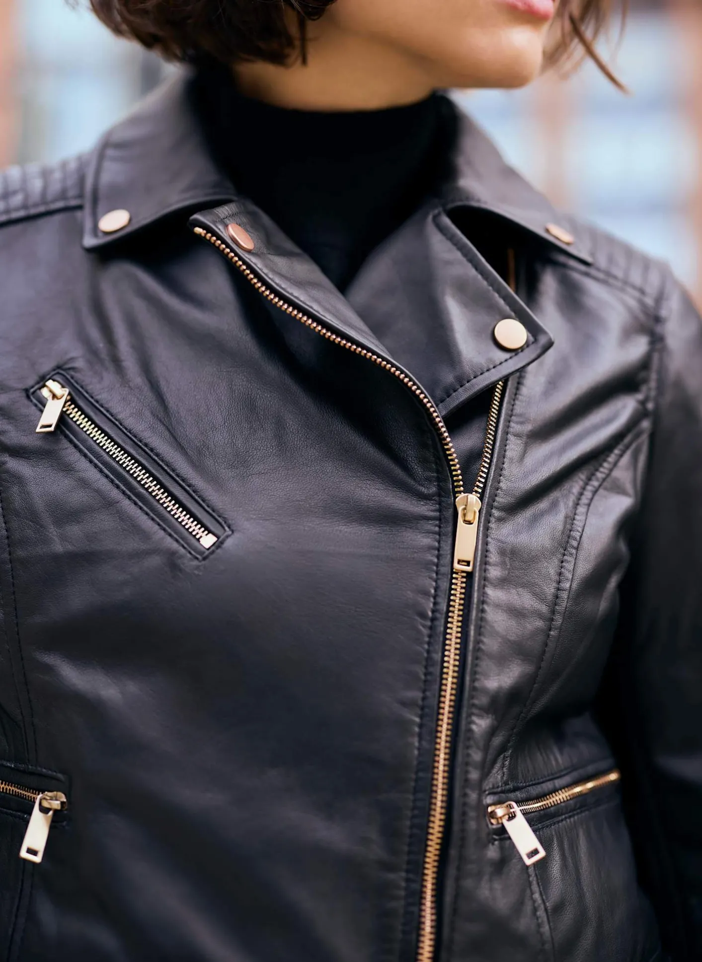Hot Casual Leather Jacket Jackets|Leather & Suede Jackets