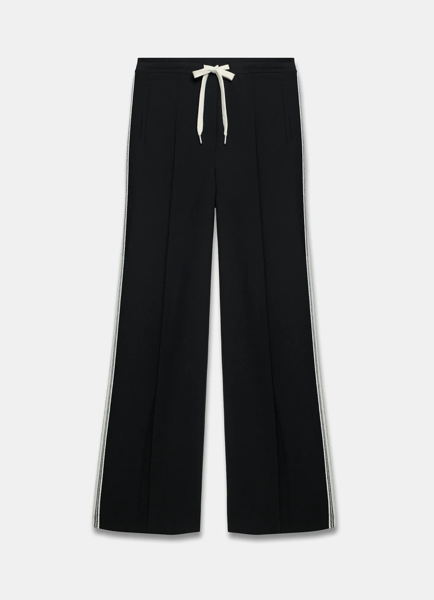 Best Crochet Side Stripe Wide Trousers Wide Leg Trousers|Trousers