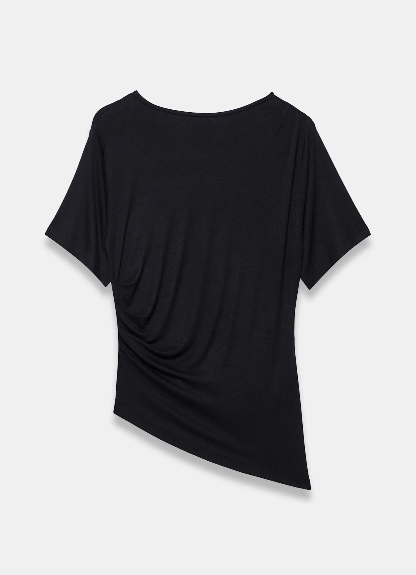 Hot Draped Asymmetric Top All Tops|Tops