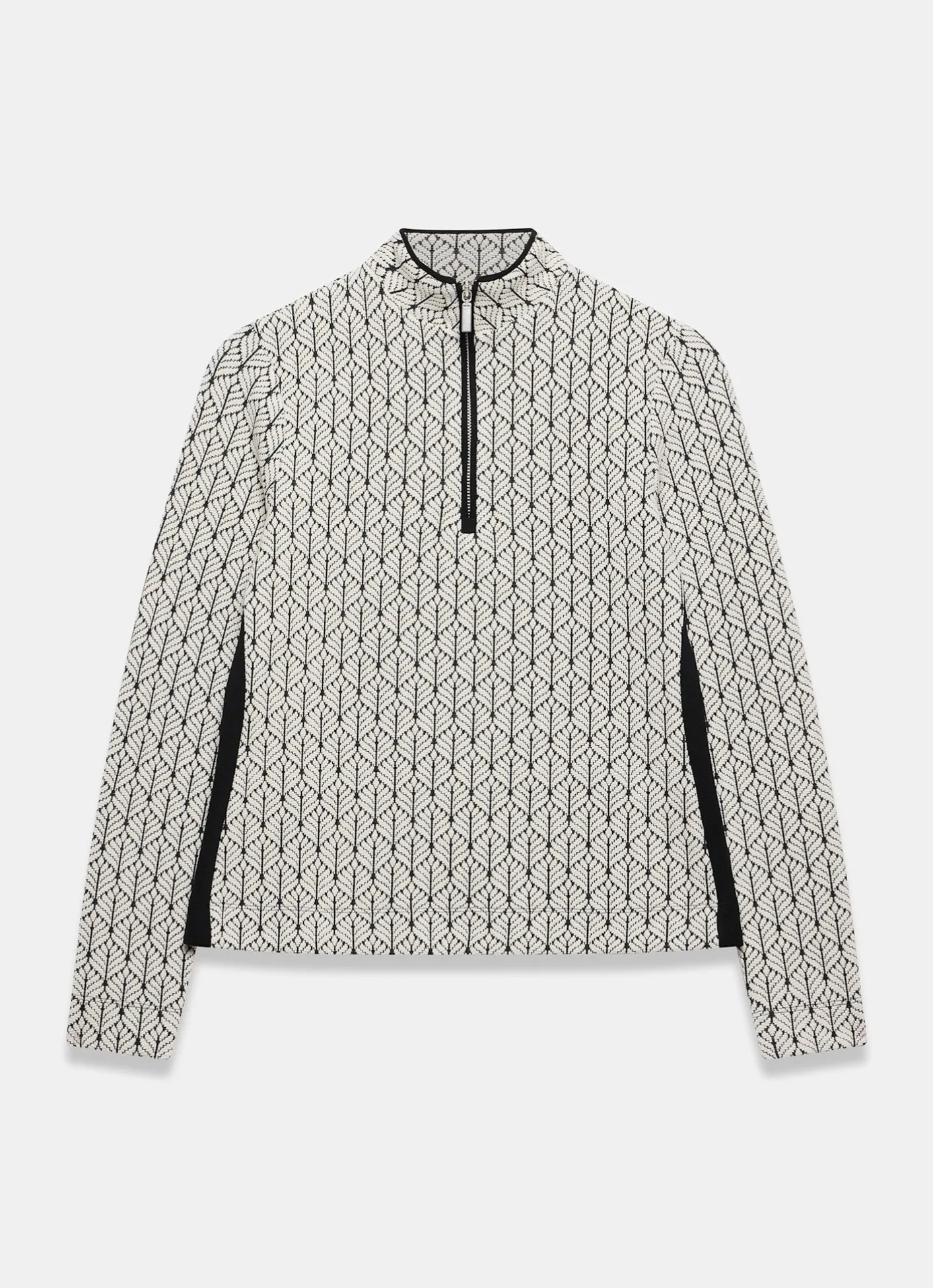 Hot Jacquard Zip Top Sweatshirts|Sweatshirts