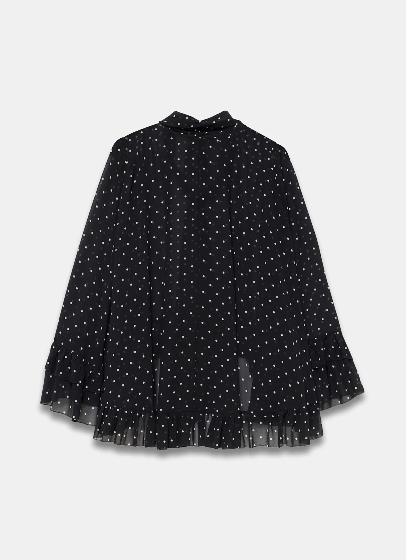 Clearance Polka Dot Print Blouse Shirts & Blouses