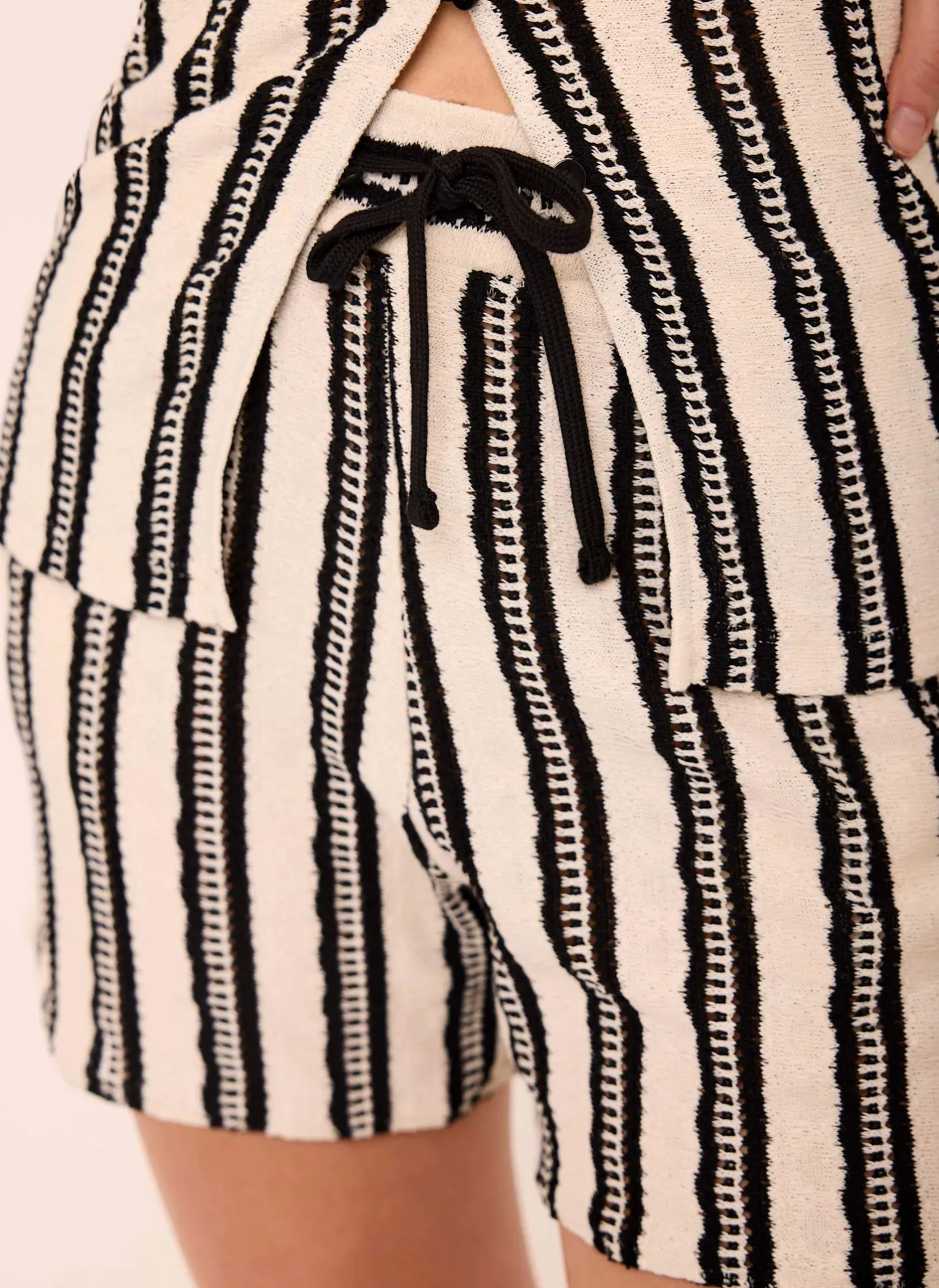 Clearance Stripe Beach Short Set Trousers