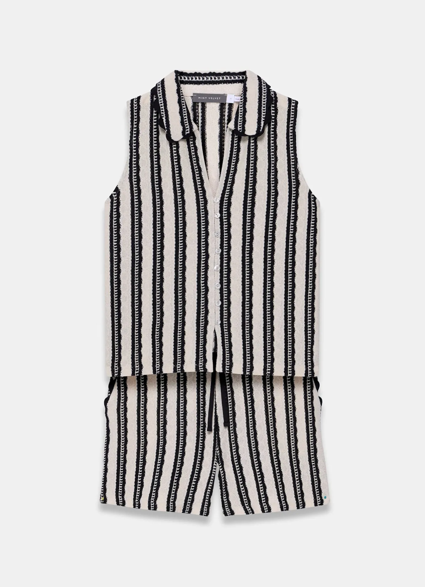 Clearance Stripe Beach Short Set Trousers