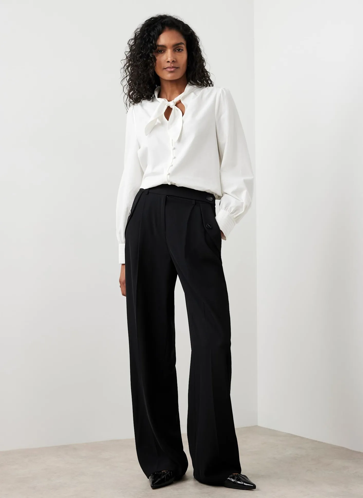 Online Tailored Wide Trousers Wide Leg Trousers|Trousers
