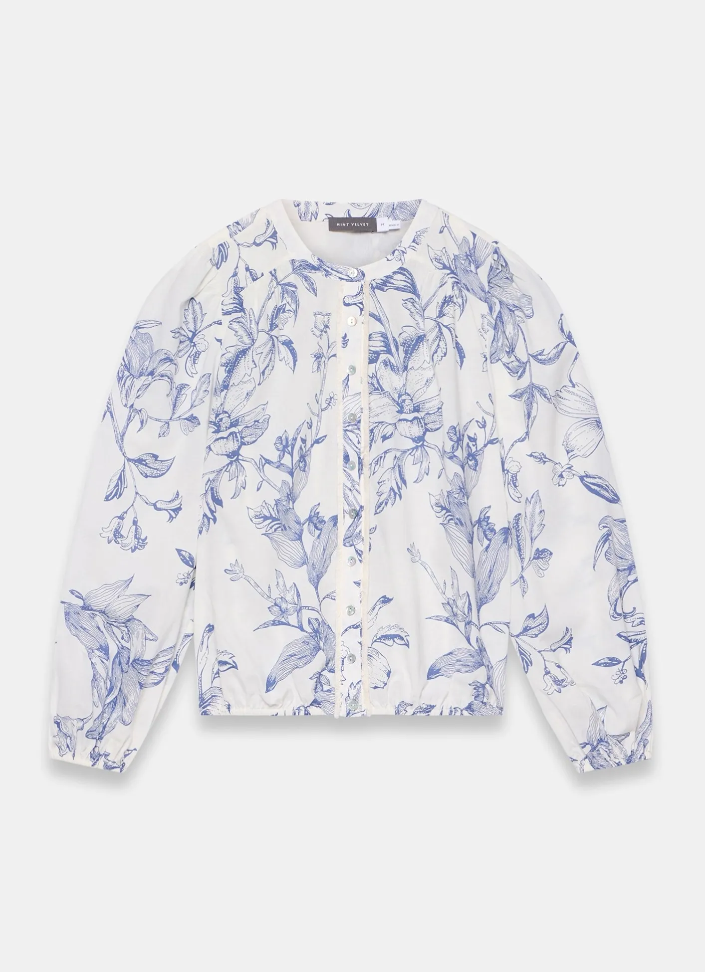 Hot Cotton Floral Print Blouse Shirts & Blouses|All Tops