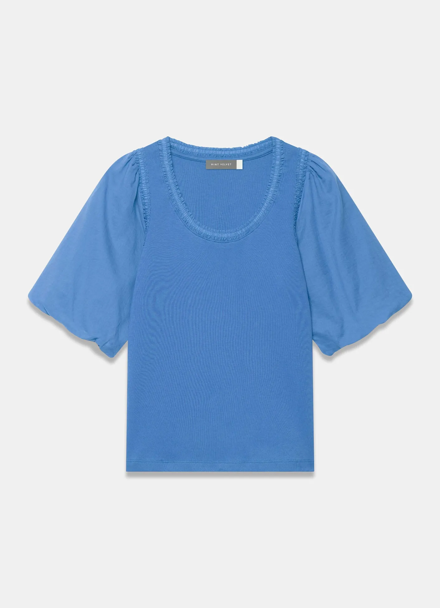 Hot Cotton Puff Sleeve Top All Tops|Tops