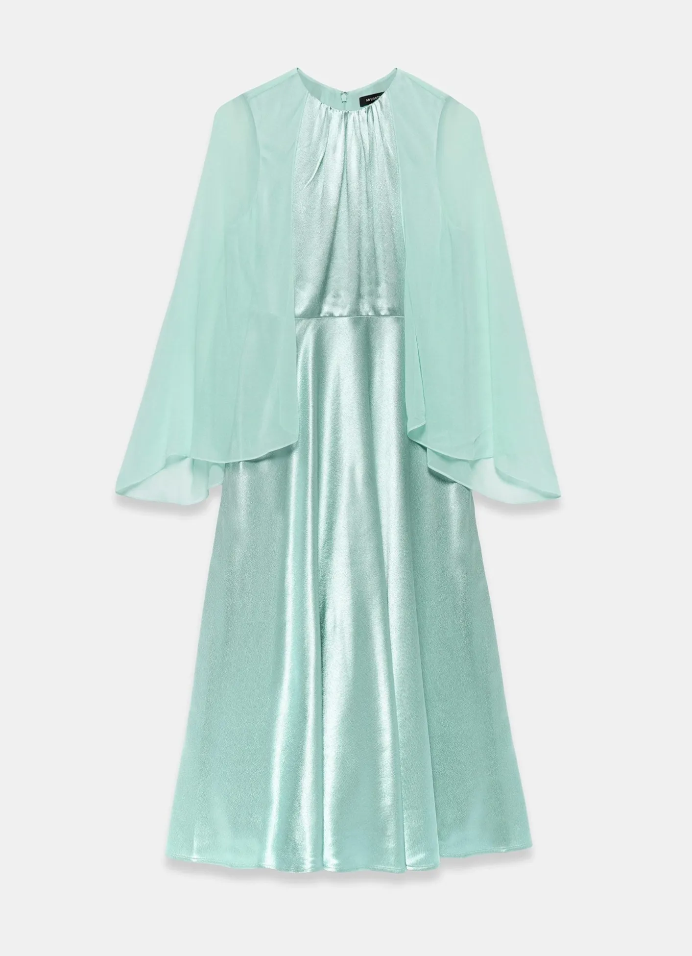 Discount Satin Cape Maxi Dress Occasion Dresses|Occasion Dresses