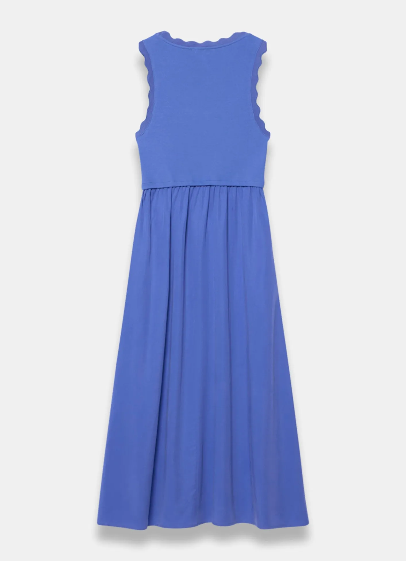 Best Scallop Trim Midi Dress Summer Dresses|Midi Dresses