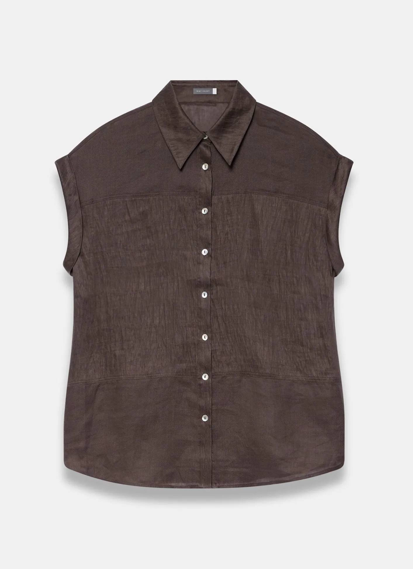 New Linen Blend Shirt Shirts & Blouses|All Tops
