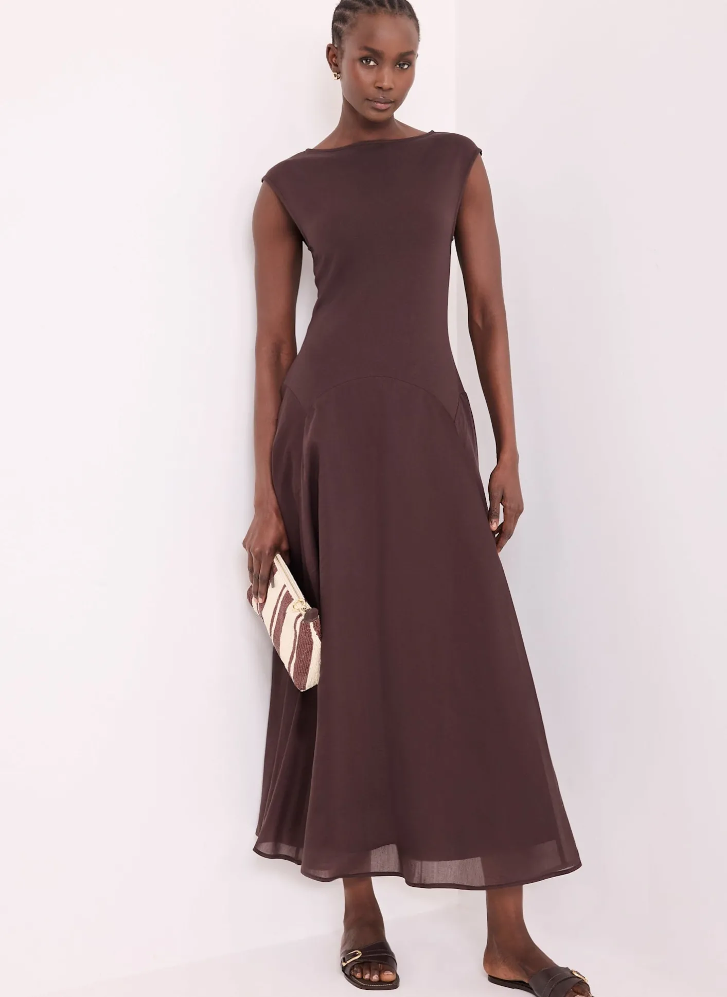 New Sleeveless Midi Dress Midi Dresses