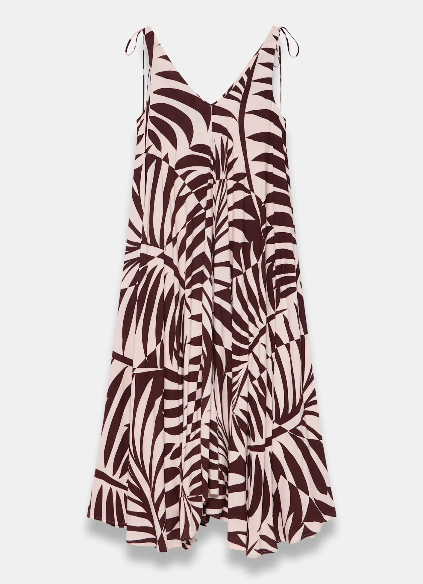 Discount Palm Print Maxi Dress Summer Dresses|Maxi Dresses