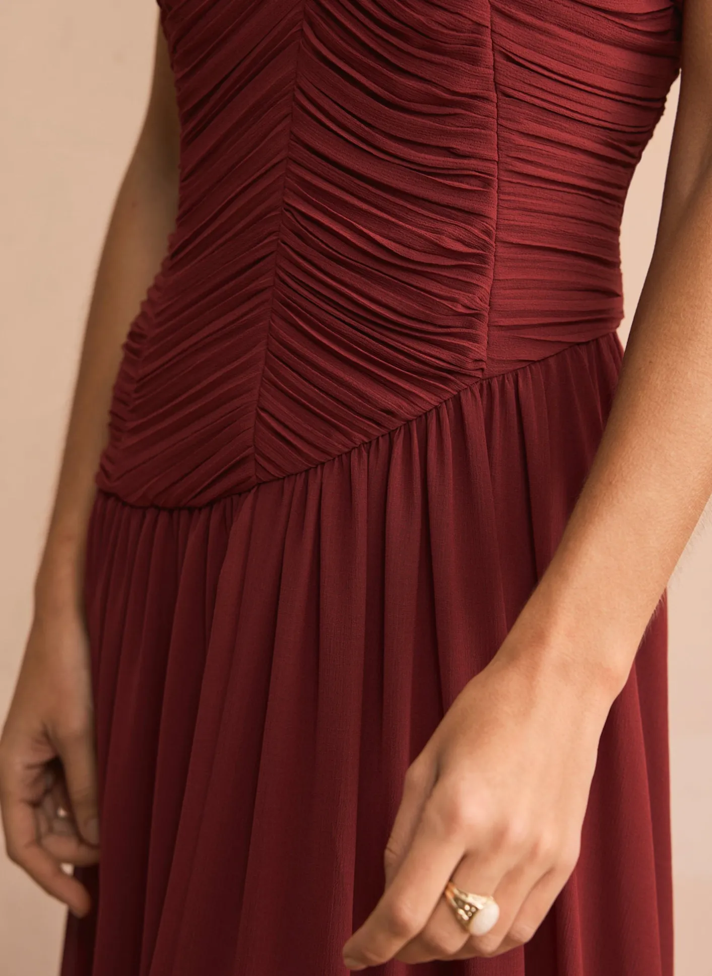 Outlet Ruched Detail Maxi Dress Occasion Dresses|Occasion Dresses