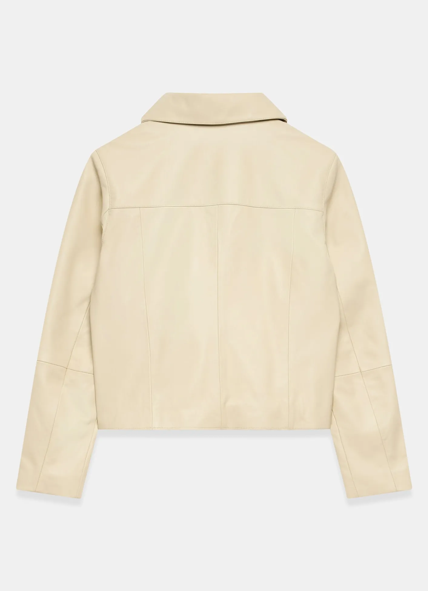 Hot Butter Leather Scallop Detail Jacket Jackets|Leather & Suede Jackets