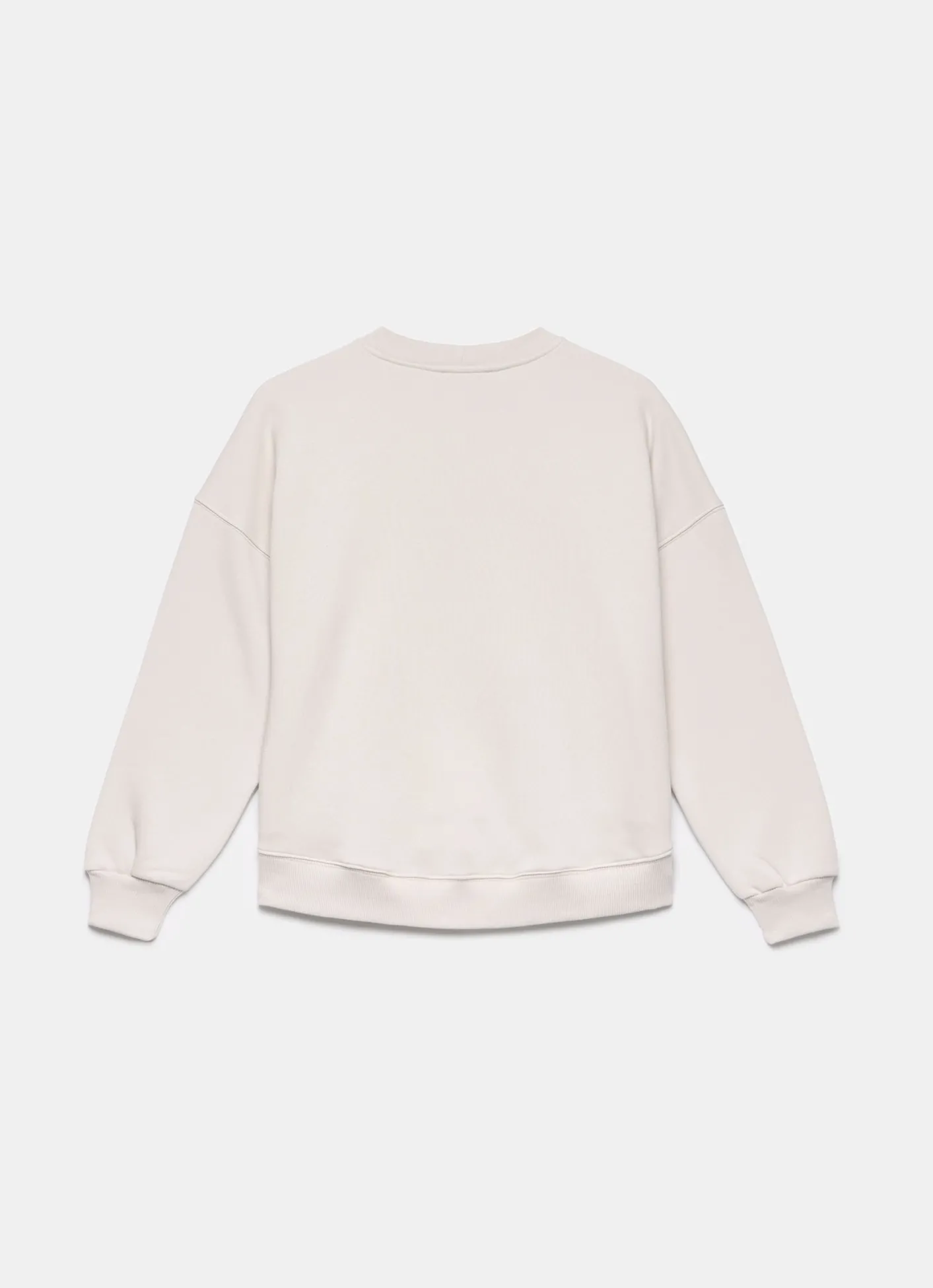 New Cream Cotton Blend Star Sweatshirt Sweatshirts|Sweatshirts