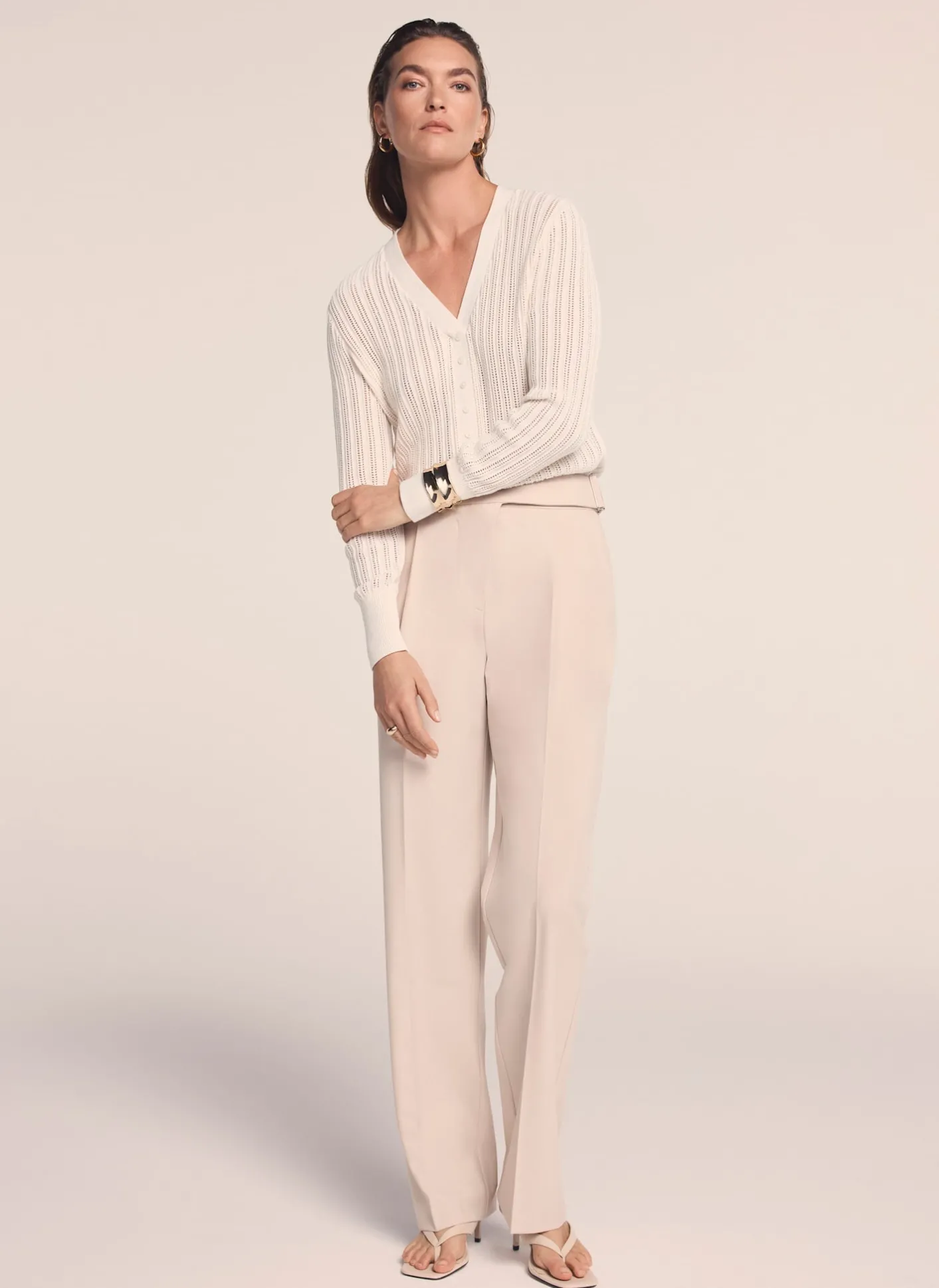 Online Cream Open Knit Top Jumpers|Jumpers & Cardigans