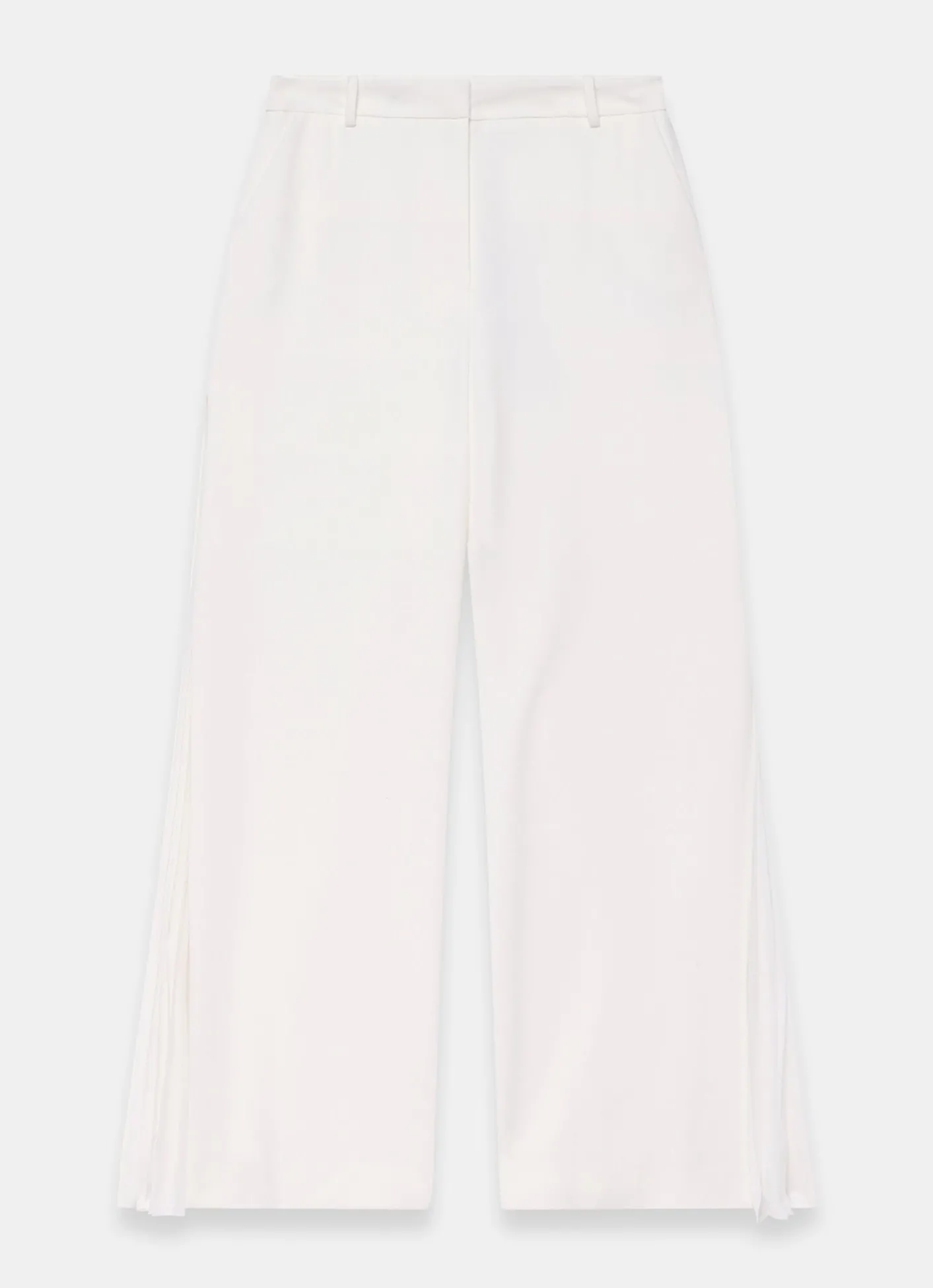 Hot Cream Pleat Detail Trousers Mv Limited|Trousers