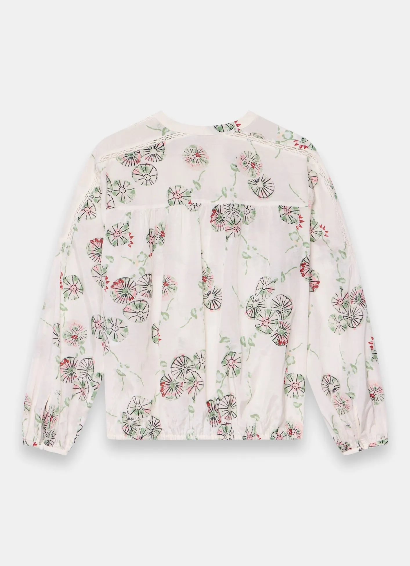Best Shirred Printed Blouse Shirts & Blouses|All Tops