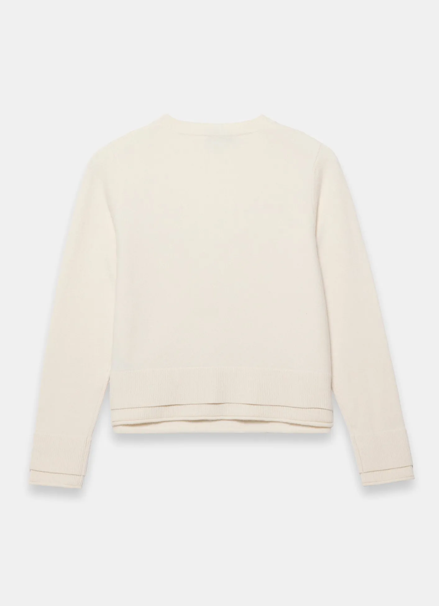 Sale Cream Wool Blend Layered Cardigan Cardigans|Jumpers & Cardigans