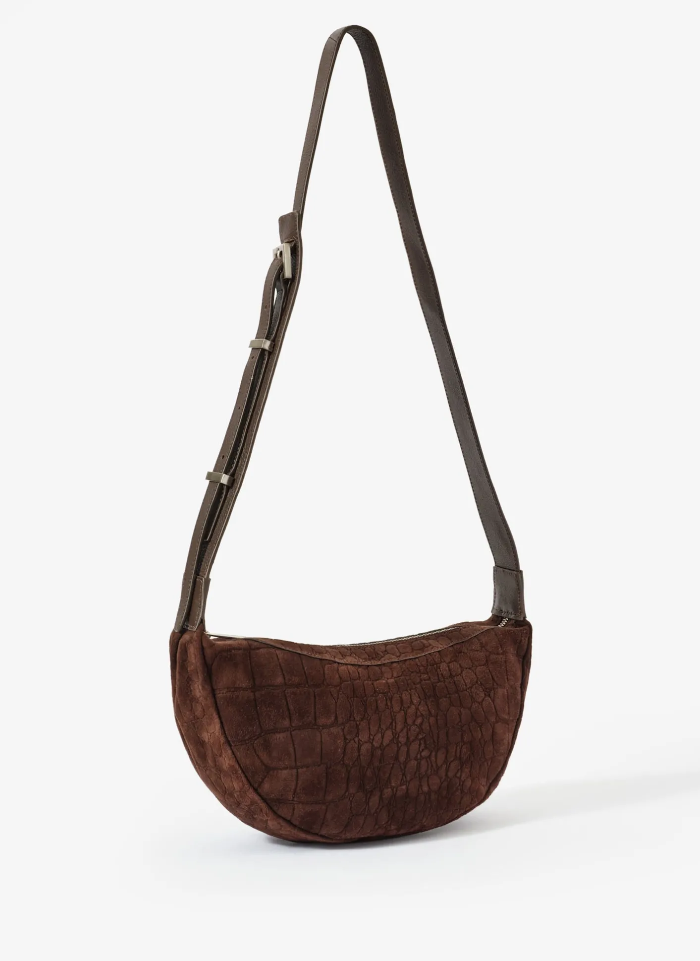 New Dolly Textured Suede Scoop Sling Bag Bags