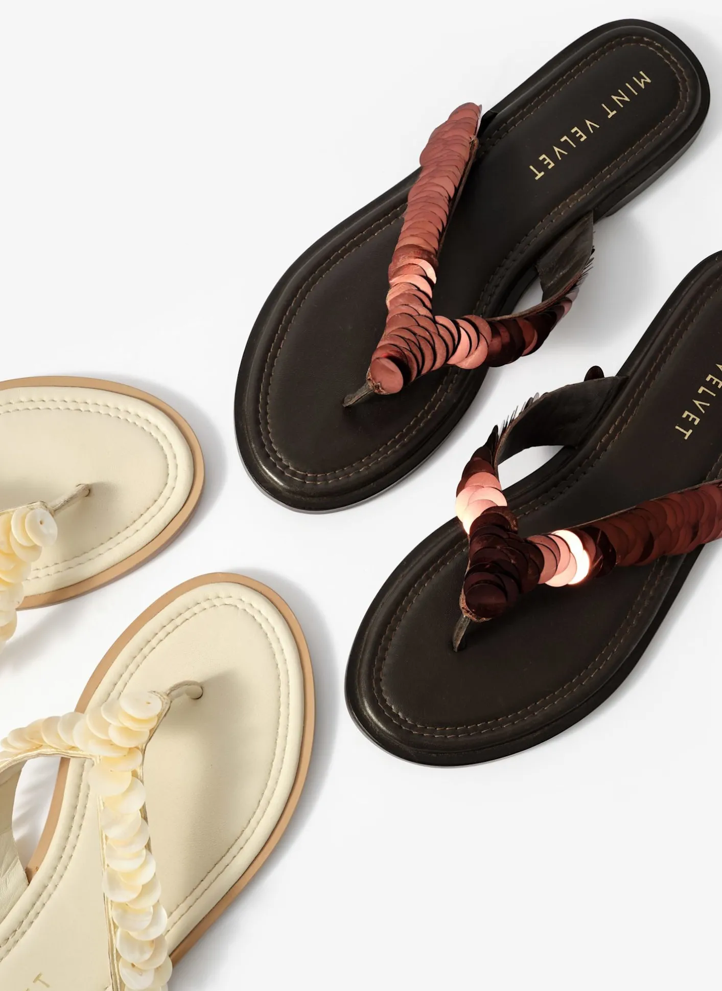 Sale Freya Pearl Detail Flip Flop Sandals Sandals