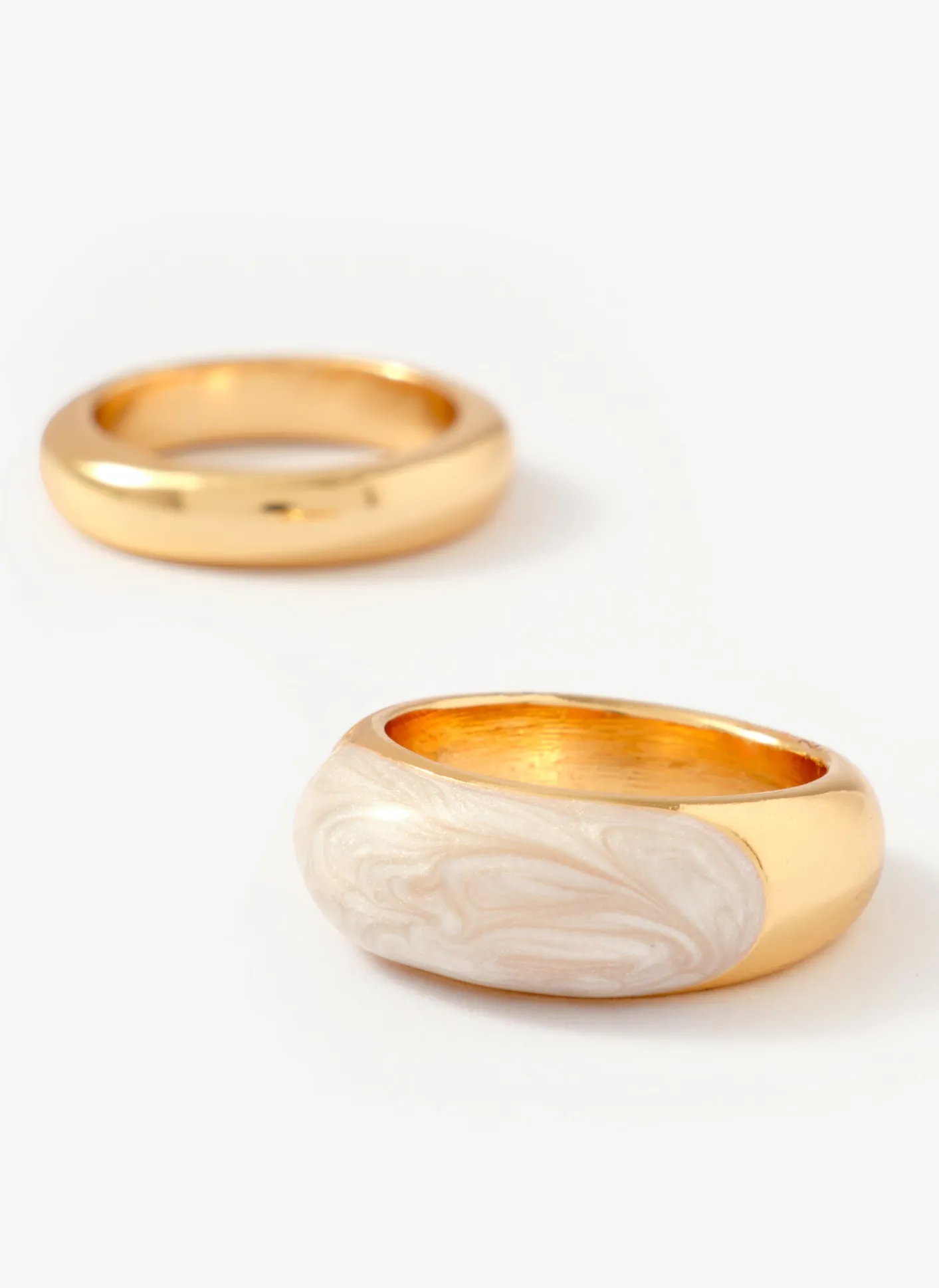 Outlet Tone Pearlescent Ring Set Jewellery|Jewelry