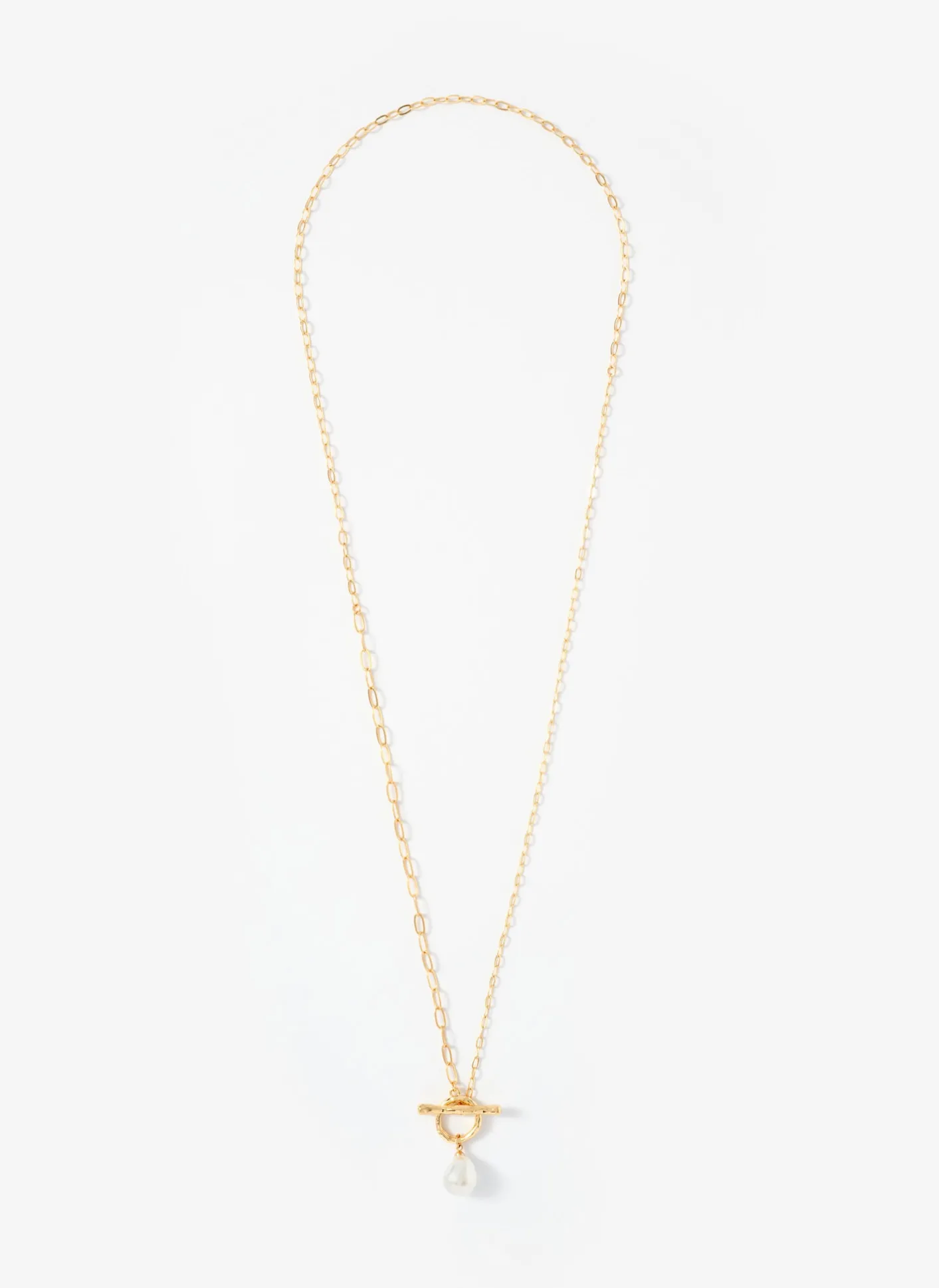 Tone Pearl Lariat Style Necklace Jewellery|Jewelry