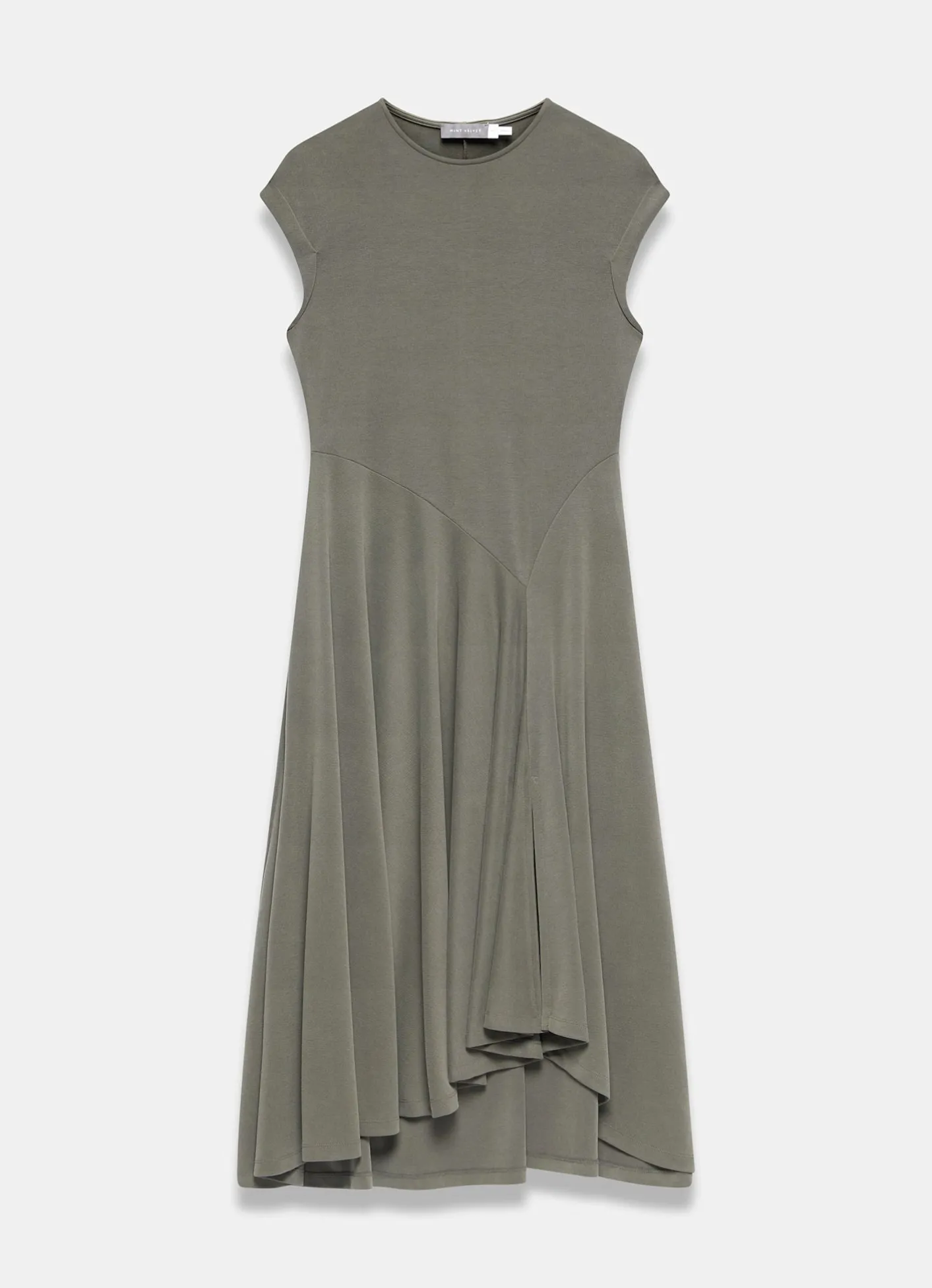 Discount Jersey Asymmetric Midi Dress Midi Dresses