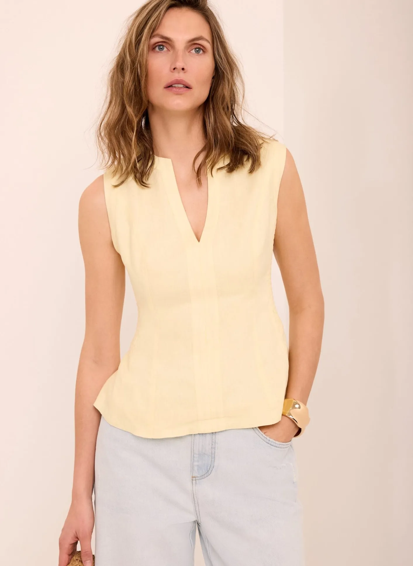 New Light Indigo Ankle Wide Jeans Jeans|Wide Leg Jeans