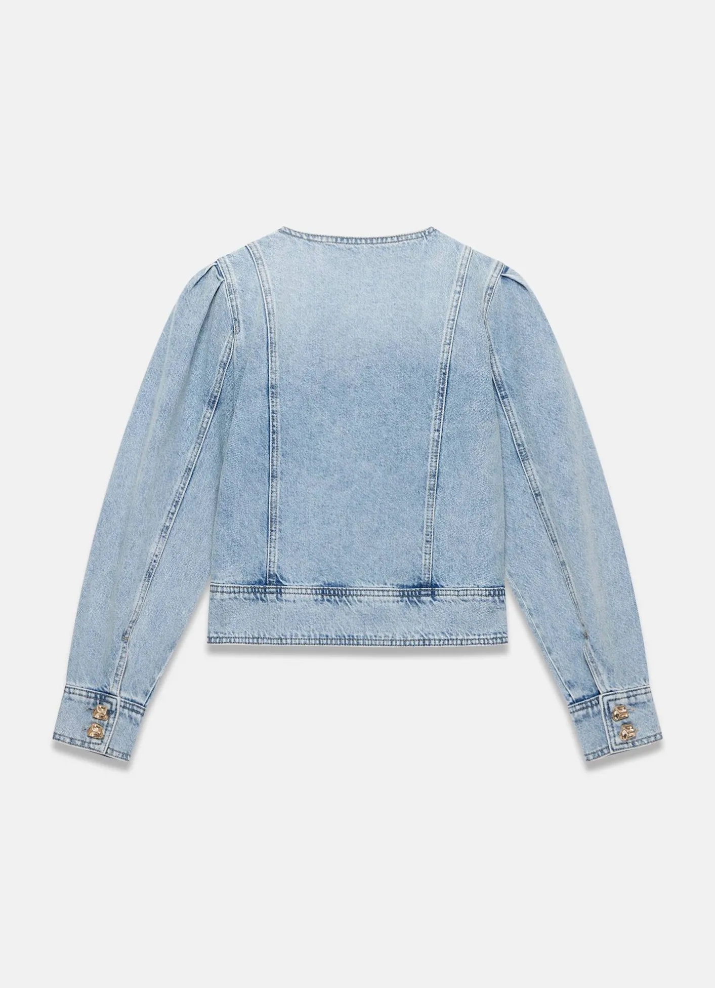 Best Light Indigo Collarless Denim Jacket Jackets|Denim Jackets