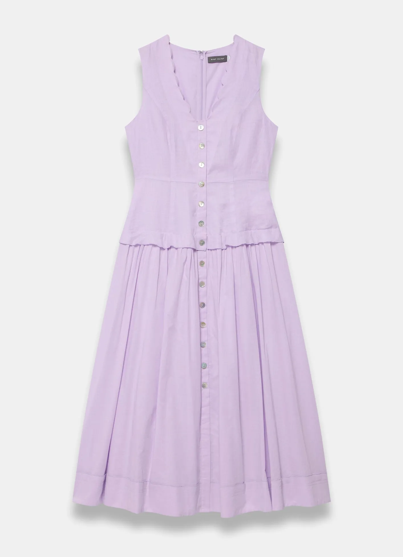 Online Ramie Drop Waist Midi Dress Summer Dresses|Midi Dresses