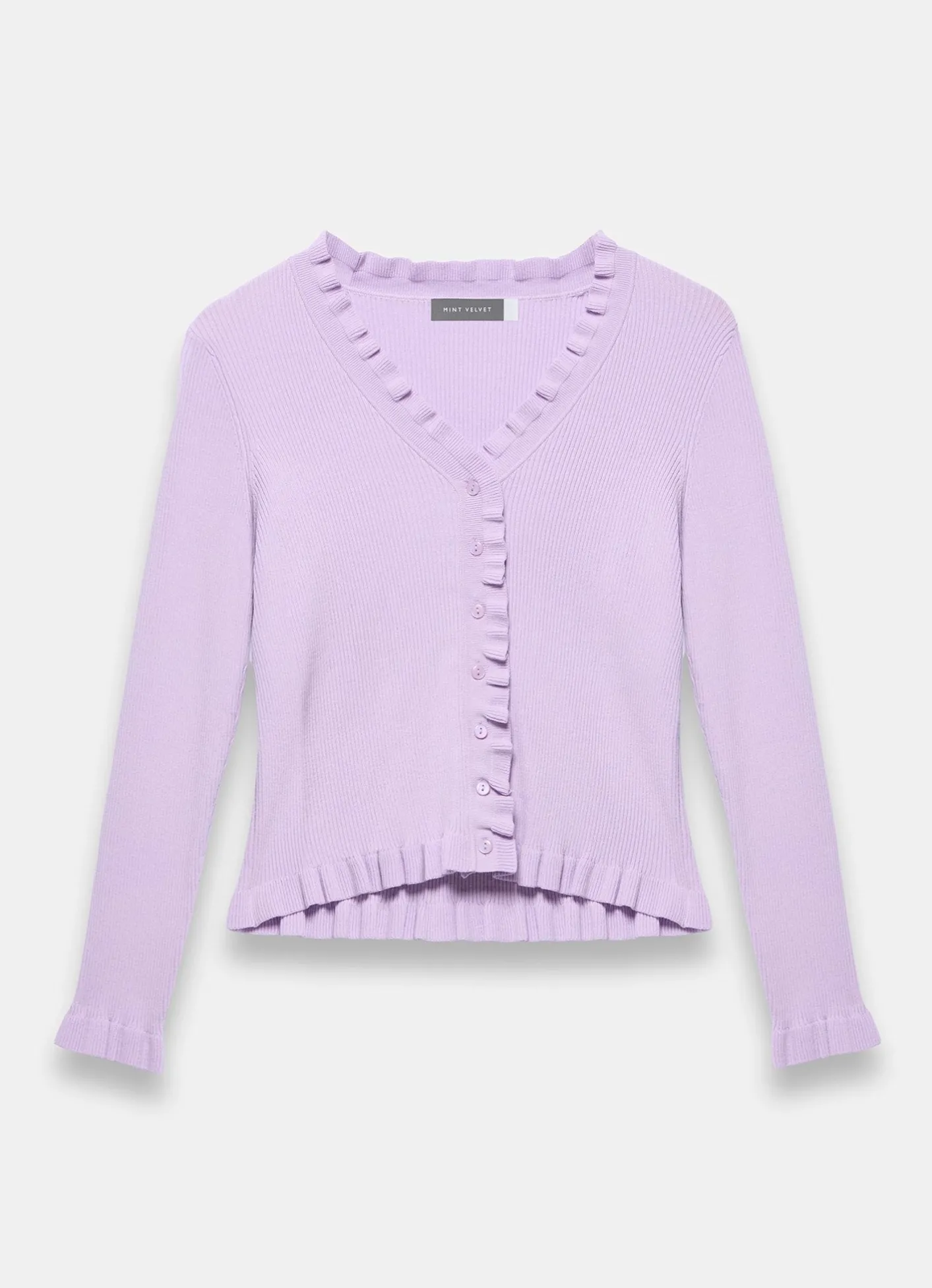 Hot Ruffle Detail Cardigan Cardigans|Jumpers & Cardigans