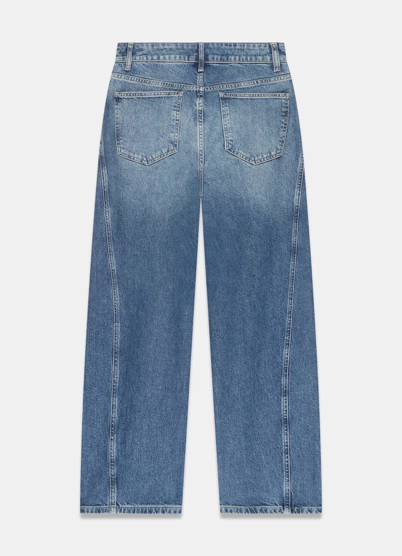 Clearance Mid Indigo Barrel Leg Jeans Jeans|Barrel & Balloon Jeans