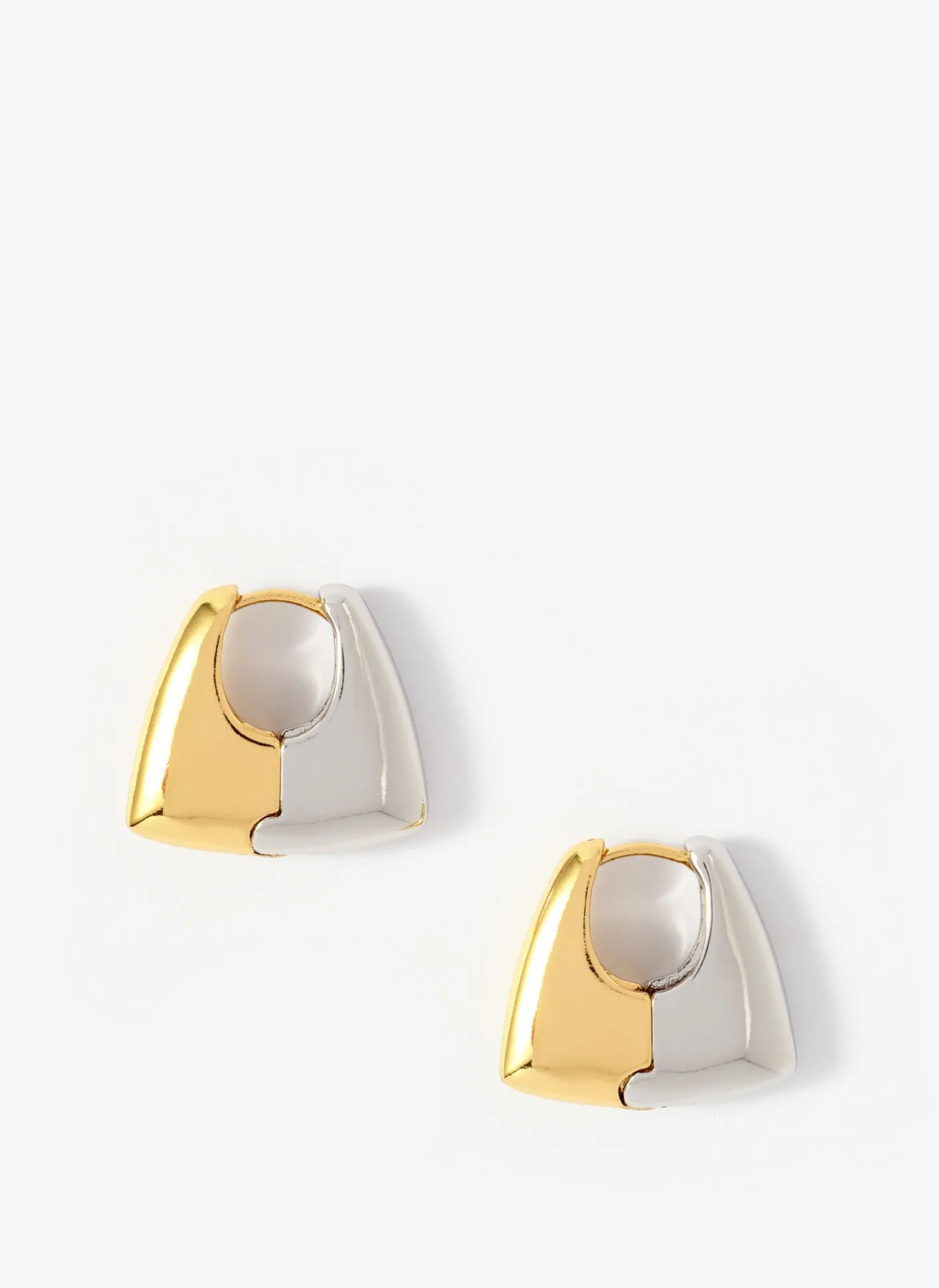 New Mixed Metal Hoop Earrings Jewellery|Jewelry