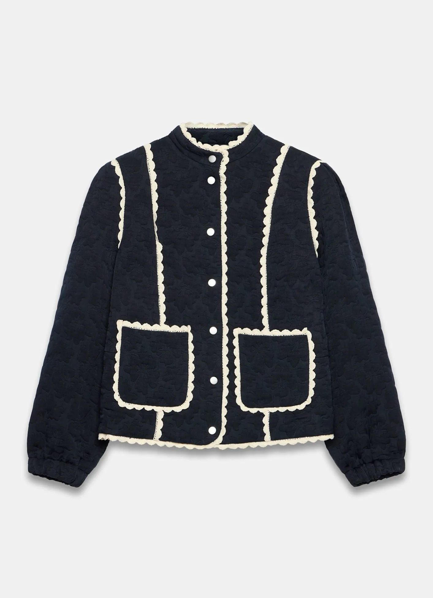 Best Floral Jacquard Quilted Jacket Jackets