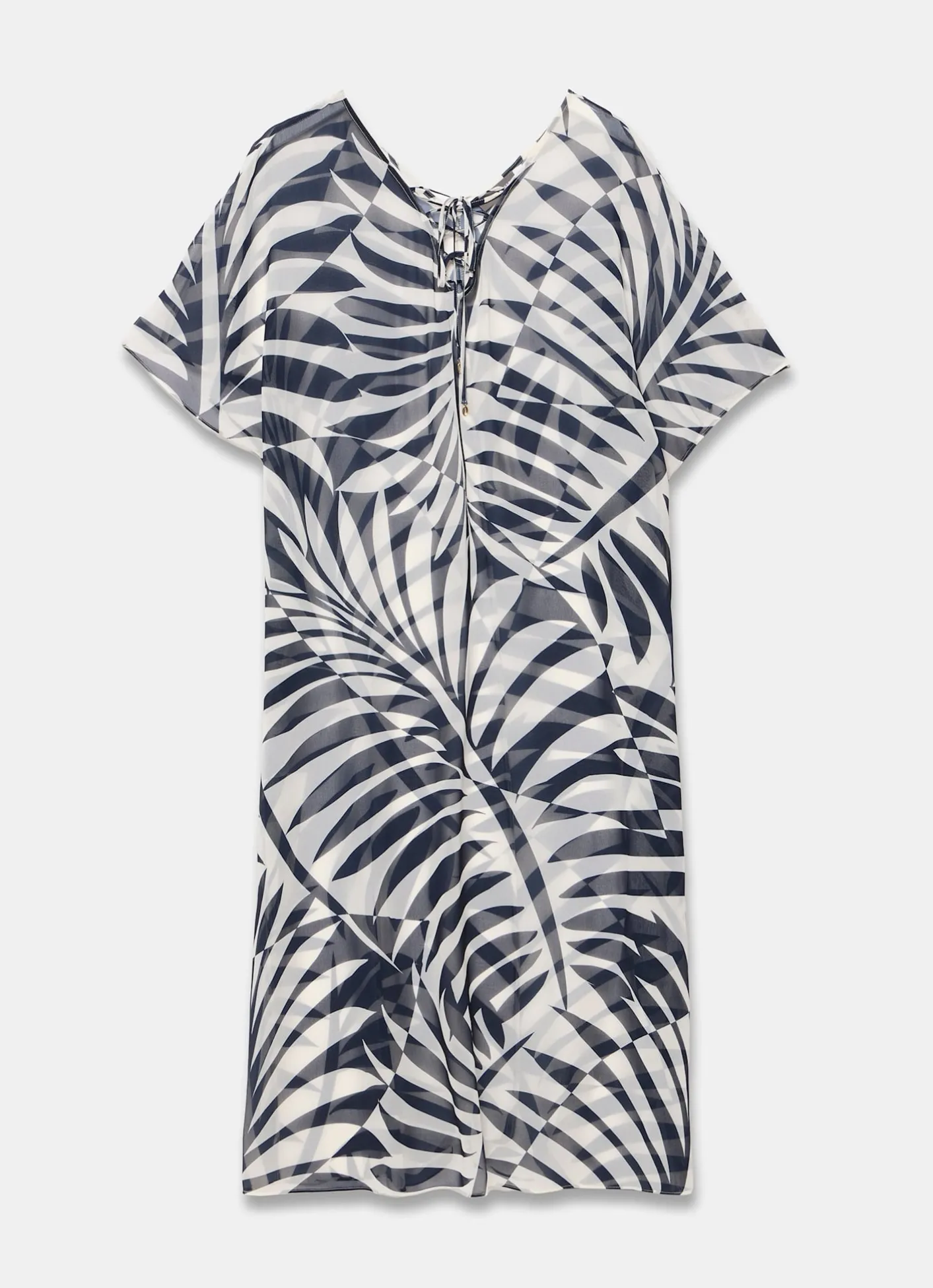 Leaf Print Beach Cover Up Summer Dresses|Midi Dresses