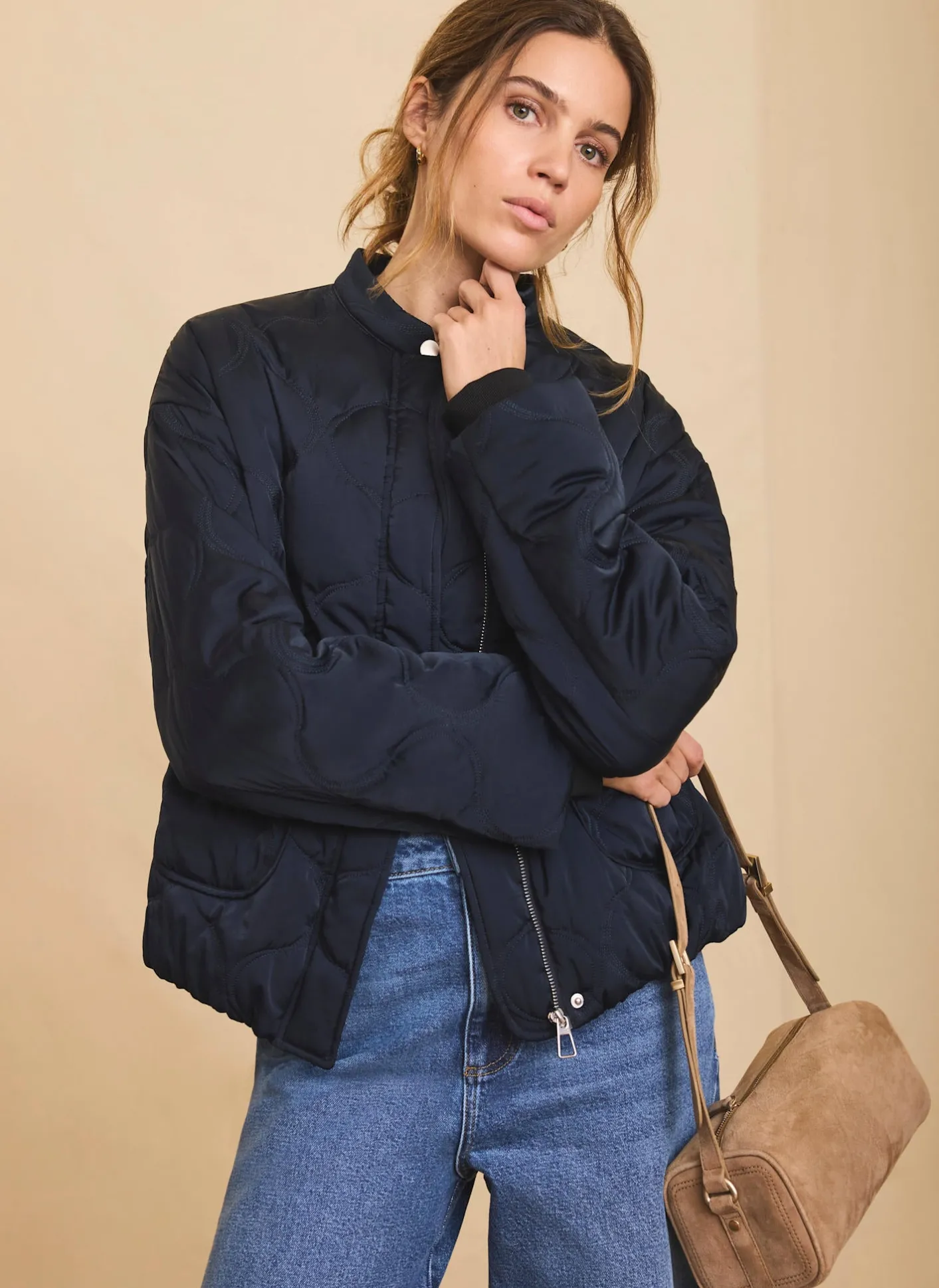 Discount Quilted Bomber Jacket Coats