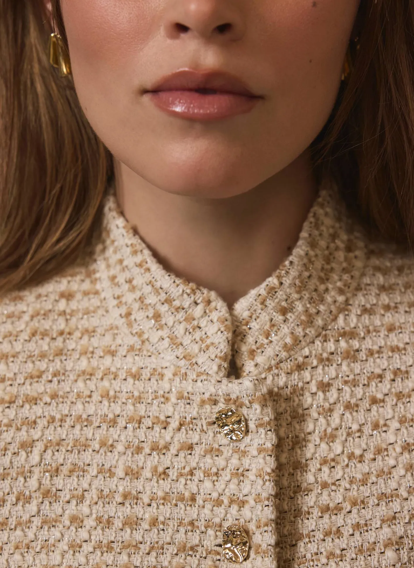 New Boucle Pocket Detail Jacket Jackets