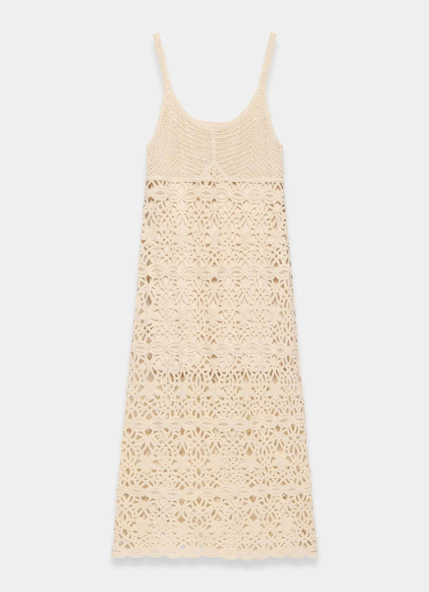 Online Cotton Crochet Midi Dress Summer Dresses|Midi Dresses