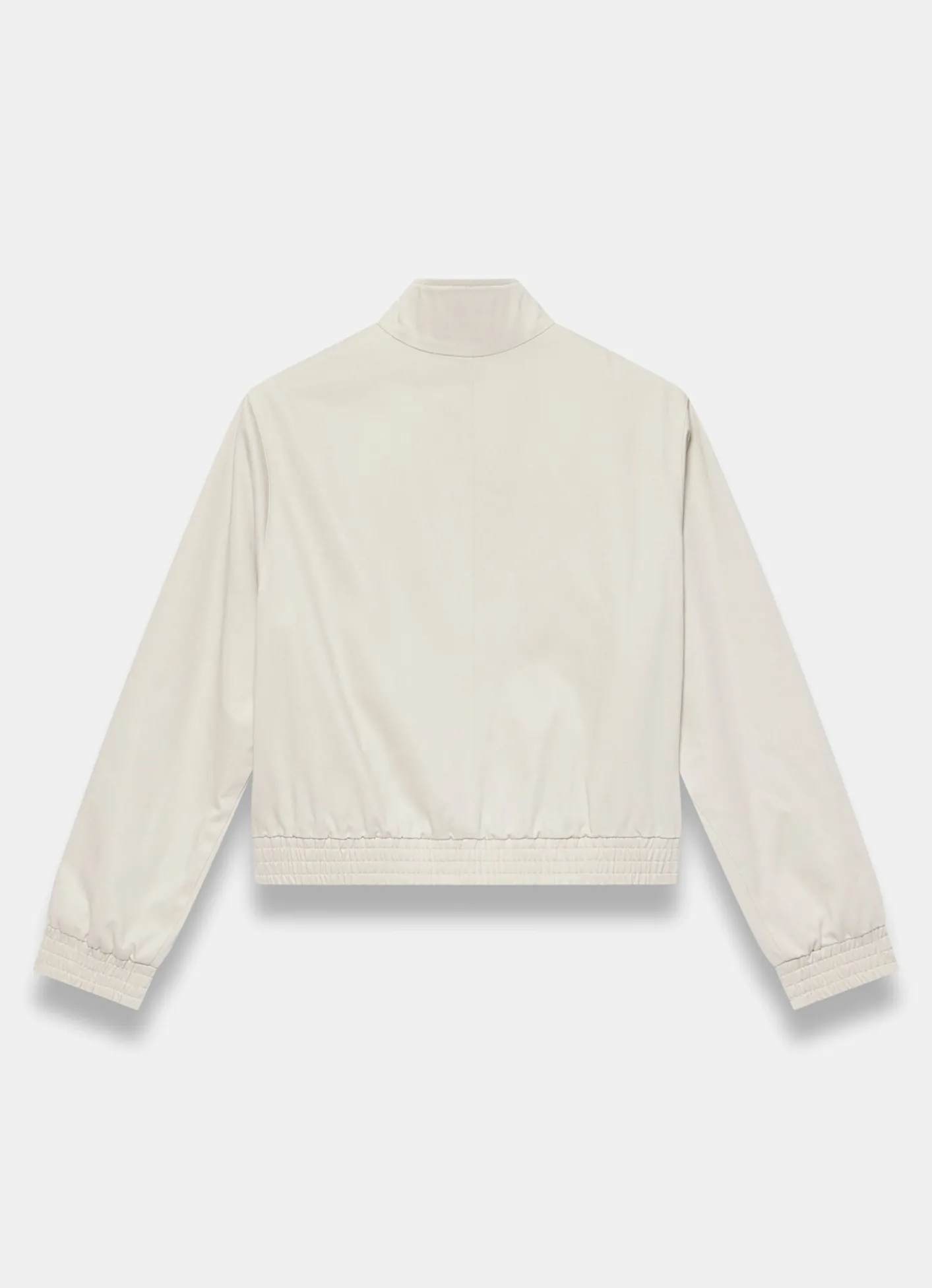 Discount Neutral Funnel Neck Bomber Jacket Jackets