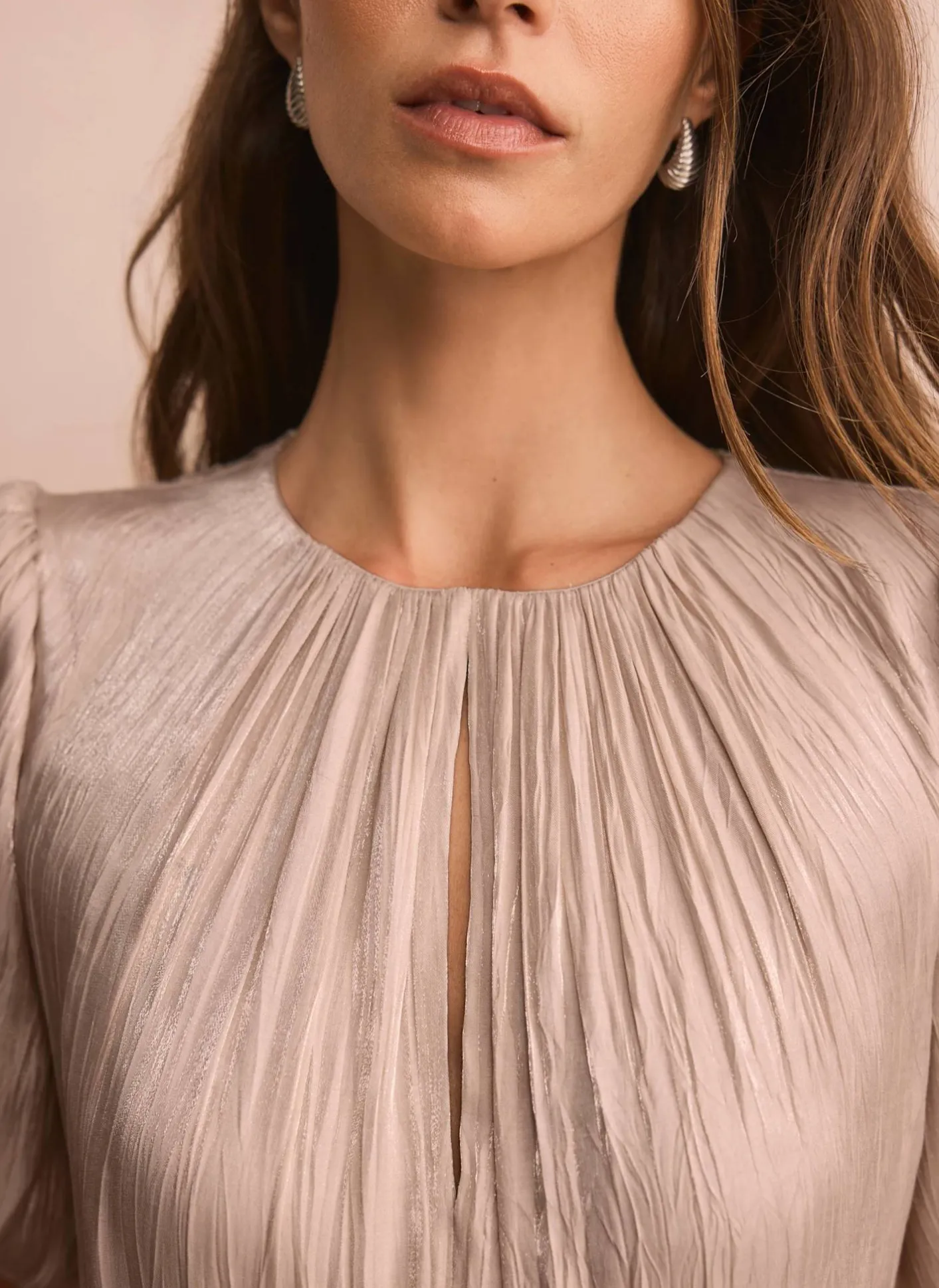 Sale Metallic Ruffle Maxi Dress Occasion Dresses|Occasion Dresses