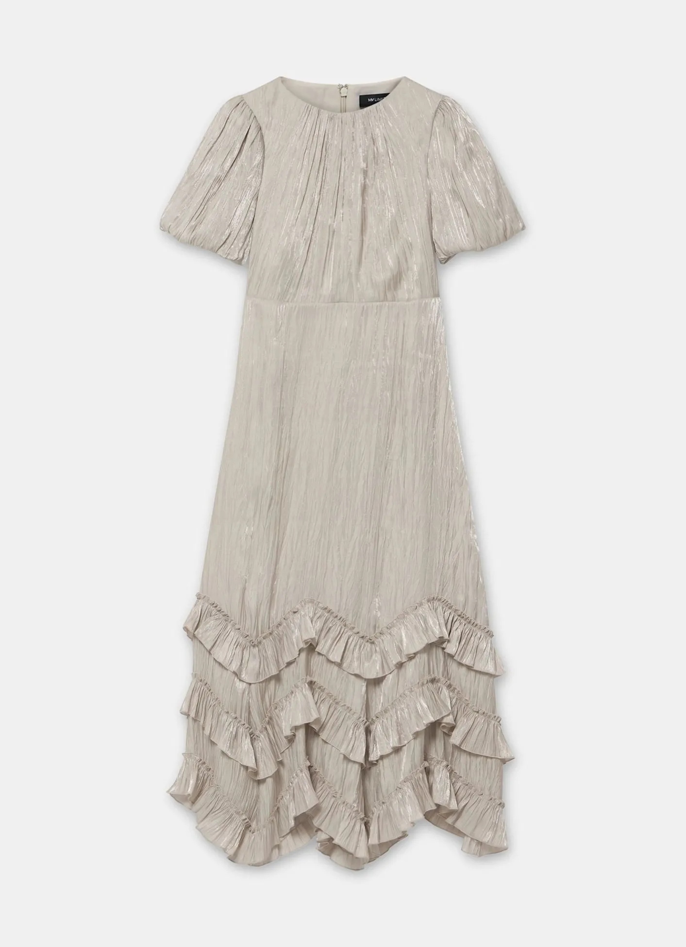 Sale Metallic Ruffle Maxi Dress Occasion Dresses|Occasion Dresses
