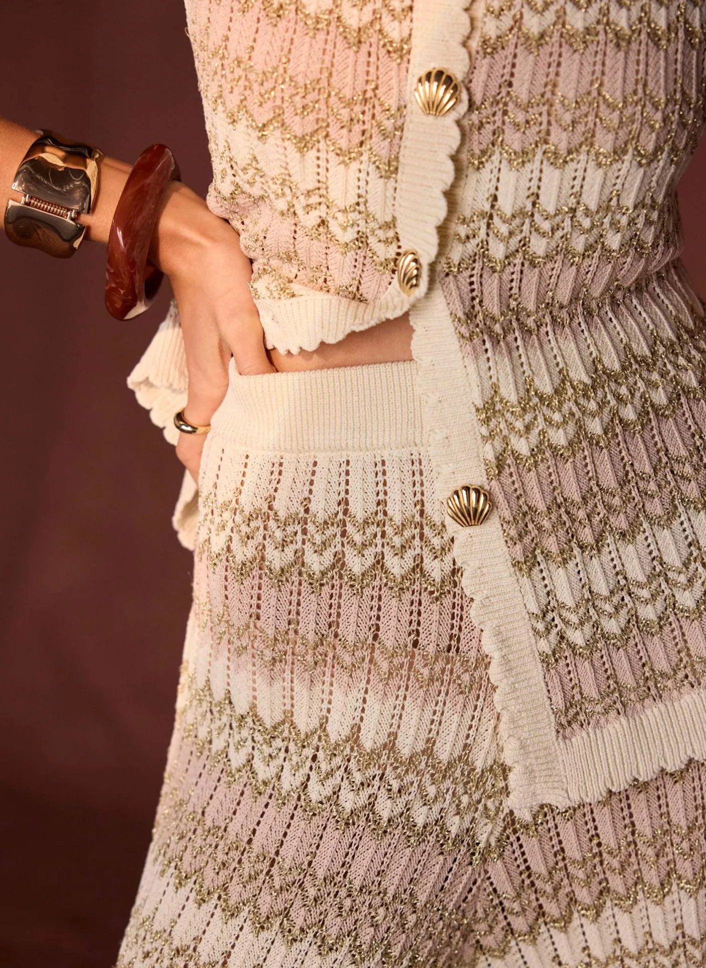 New Striped Crochet Trousers Crochet|Trousers