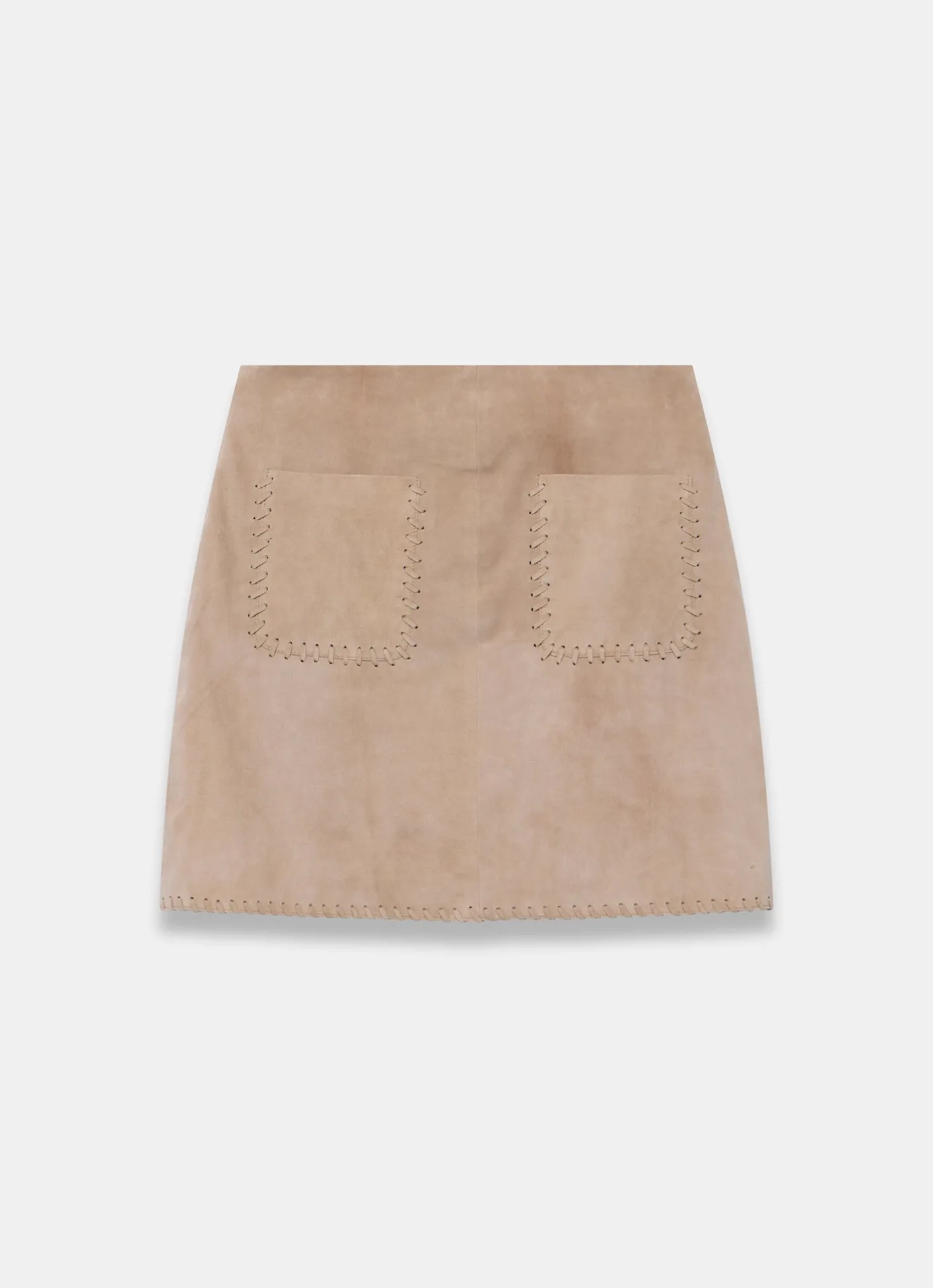 Suede Stitch Mini Skirt Mini Skirts|Skirts