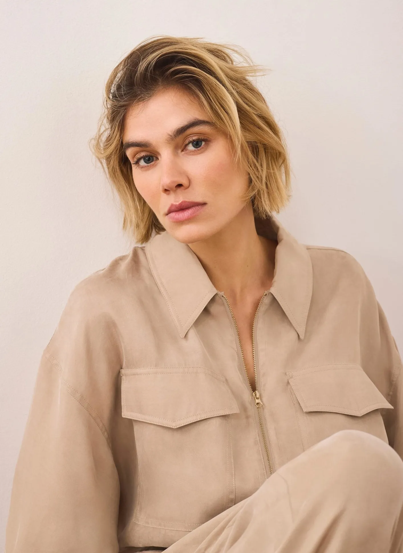 Discount Zip Detail Blouse Shirts & Blouses