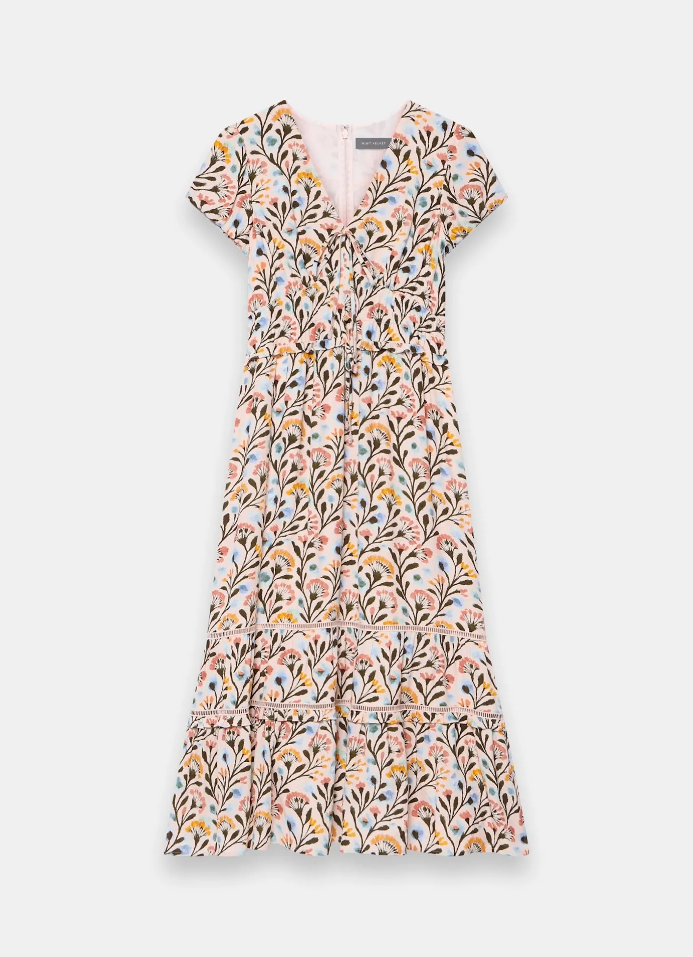Discount Floral Print Midi Dress Summer Dresses|Midi Dresses