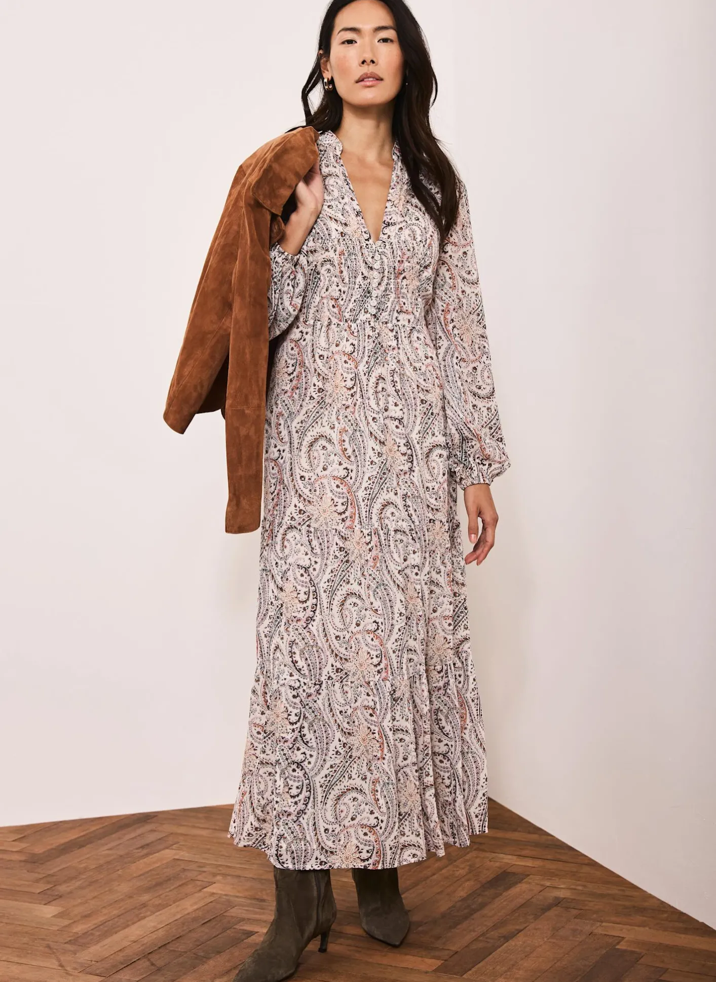 Hot Paisley Print Boho Maxi Dress Maxi Dresses|Printed Dresses