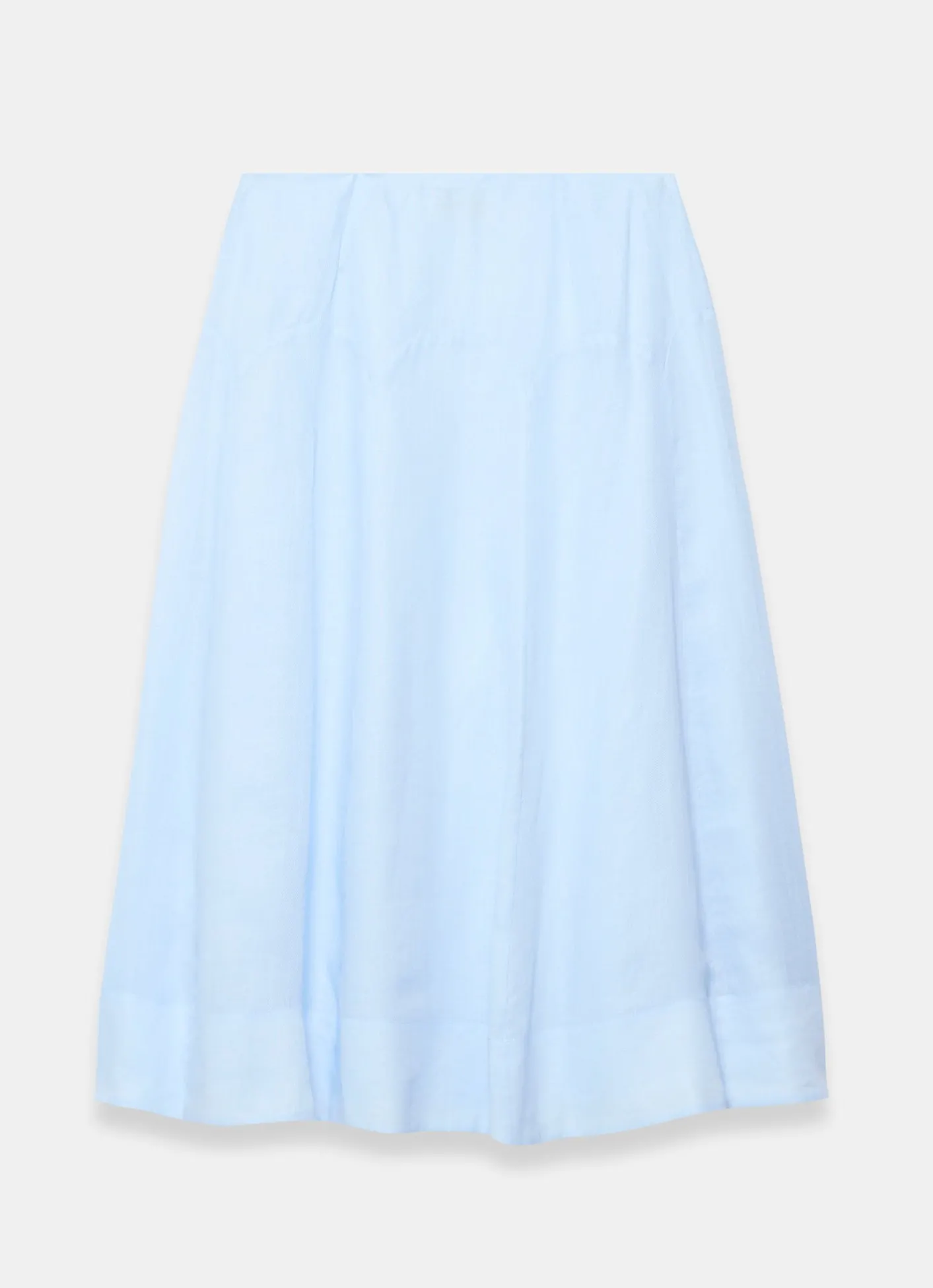 Best Pale Ramie Drop Waist Midi Skirt Midi Skirts|Skirts