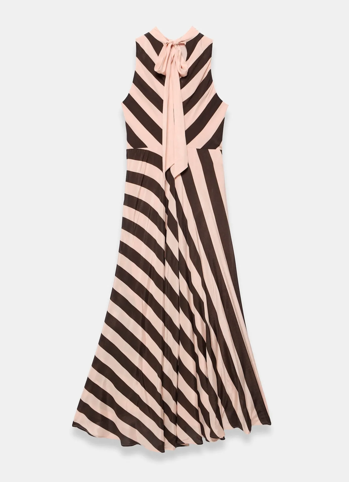 Best Pink & Striped Halter Maxi Dress Occasion Dresses|Occasion Dresses